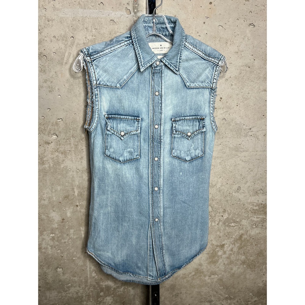 Imogene and Willie Leah Denim Top Sz. XS
